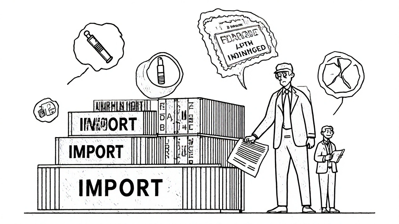 FDA detainment of imported products at a U.S. port with foreign manufacturer attempting to plead.